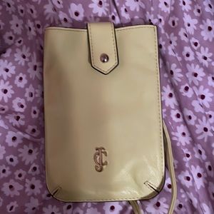 Y2k Juicy Couture phone wallet (neon yellow)